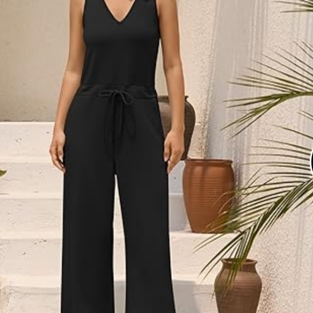 Zaful Women's Jumpsuit Black Sleeveless XL - Picture 8 of 9